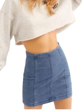 Free People Modern Femme Denim Mini Skirt Size 4